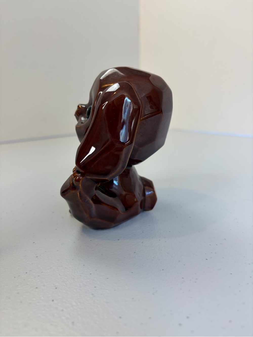 Vintage Puppy Dog Ceramic Piggy Coin Bank Figurine Retro 70s Home Decor kitsch - Picture 9 of 9